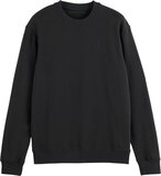Scotch & Soda Logo Sweater Heren - Zwart - Maat M