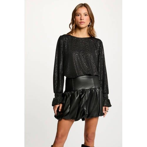 Morgan top zwart met glitter