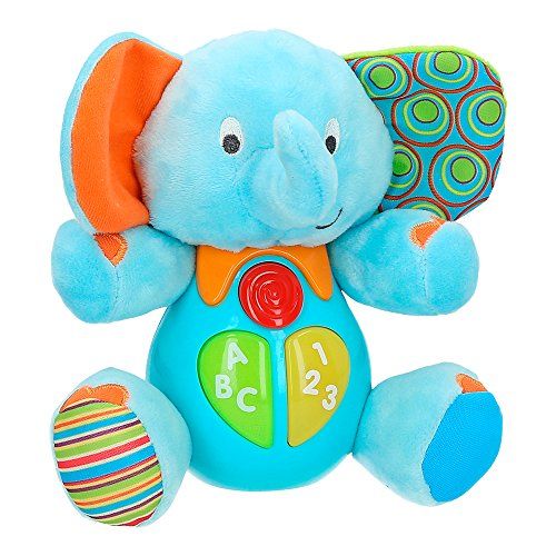 winfun - Pluche dier voor baby's die & gekleurd - Spaans (Olifant)