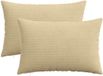 vidaXL Kussensloop 2 stuks HEERLEN Groen Grijs 50 x 70 cm corduroy