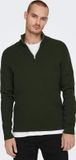 ONLY & SONS ONSPHIL REG 12 Cotton Half Zip Knit - Rosin - Men's Size S