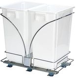 Household Essentials C21247-1 Onderkast, dubbel verschuifbare prullenbakwagen | 9 gallon