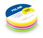 MILAN® Bloc de 250 notes autocollantes, repositionnable, rond, couleurs néon, Ø 67 mm
