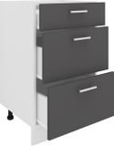 VCM Keukenkast breedte 50 cm Ladeblok Keuken Keukenmeubels Esilo Wit / Antraciet