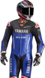 Alpinestars GP-R7 Yamaha Blue Perforated 1PC Leather Motorcycle Suit - Zwart/Blauw, Maat 50