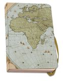 Bekking & Blitz Notitieboek A6, zachte kaft: Wandkaart van de wereld door Joan Blaeu, Het Scheepvaartmuseum