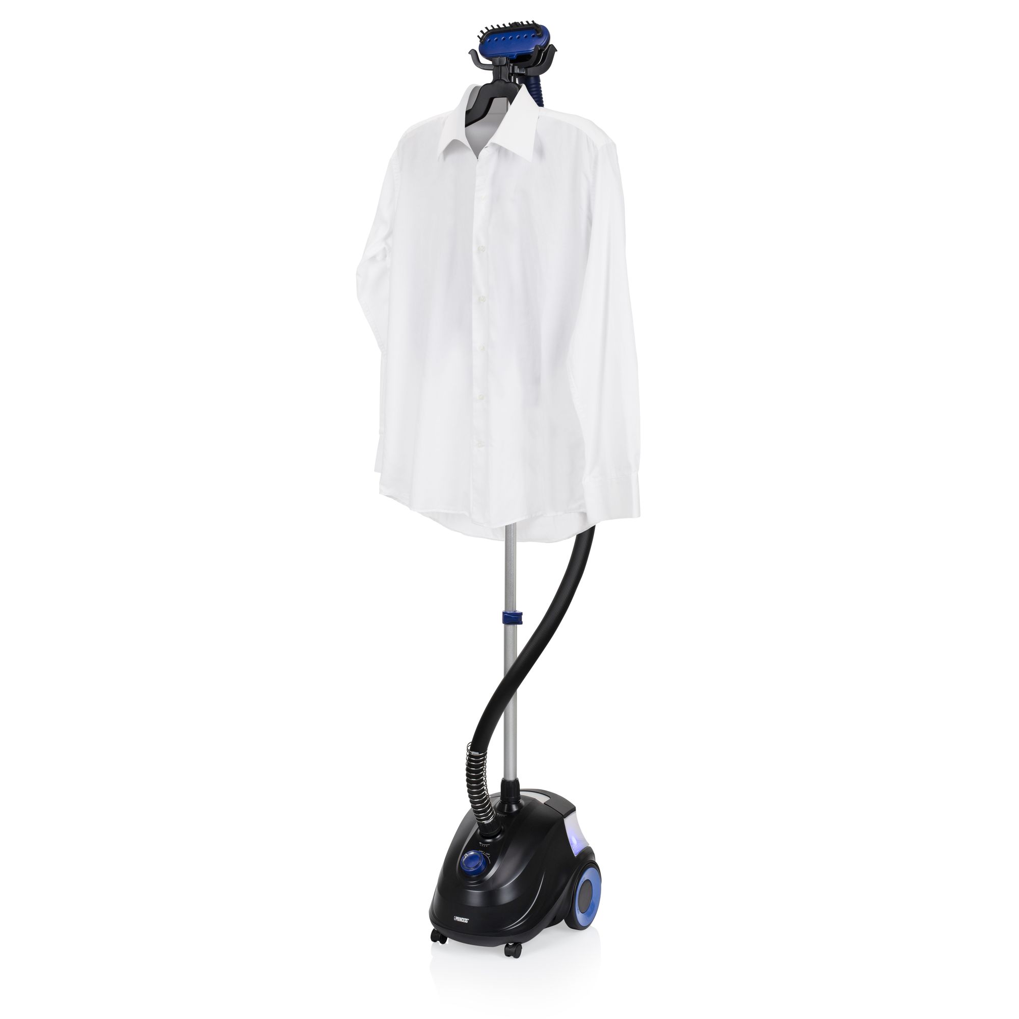 Princess 332848 Kledingstomer - Upright Garment Steamer - 1.5L - 1800W - Black/Blue