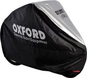 Oxford Aquatex Waterdichte Fietshoes voor 2 Fietsen - Zwart/Zilvergrijs - 200 x 80 x 110 cm