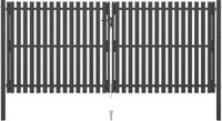 vidaXL Tuinpoort Staal 400x150 cm Antraciet