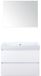 BES LED Maxx XL Badmeubelset 80 cm - Wit Hoogglans - Wastafel Just Zonder Kraangat met Spiegel