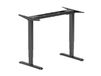 Equip 650815 cadre de bureau, électrique, 2 pieds, noir