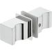 Häfele Bouton de porte de douche H3036 inox poli carré