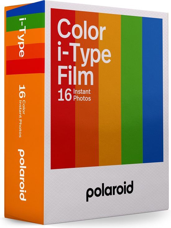 Polaroid Color i-Type Instant Film - Double Pack - 16 Photos - White