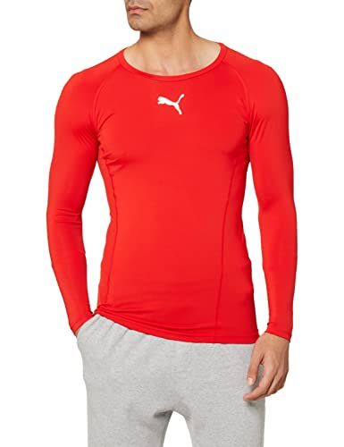 PUMA Herren LIGA Baselayer Tee LS Shirt - Red - S