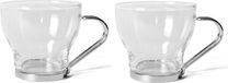 Gerimport Set de verres à thé - 12 pièces - 170 ml - Verre - Avec anse