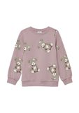 s.Oliver Sweatshirt Roze Lange Mouw Ronde Hals Katoen Printopdruk Casual Regular Fit Kinderen