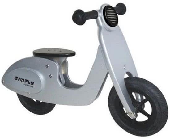 Simply for Kids Simply Houten Loopfiets scooter - Zilver