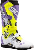 Sidi Crossair HD Billy Bolt 3 bottes de motocross - violet/noir/jaune/blanc - taille 46