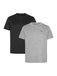 DANISH ENDURANCE Sport T-Shirt voor heren - Quick-Dry - Ronde Hals - Gerecycelde Materialen - Zwart/Grijs Gemêleerd - Maat XL