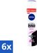 Nivea - Deospray - Invisible Black & White Original - 48 Uur Lang Werkend - 250 ml - 6 Stuks