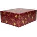 Bellatio Decorations Luxe Kerst inpakpapier - cadeaupapier - 3x rollen - bordeaux - Kerst Classics - 250 x 70 cm