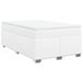 vidaXL Boxspring met matras kunstleer wit 120x200 cm
