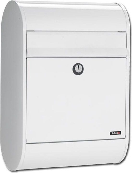 Allux 5000 - Wandbrievenbus - Wit - Gegalvaniseerd staal - 50 x 35 x 15 cm