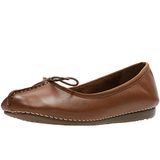 Clarks Freckle Ice Dames Schoenen Dark Tan Leather Maat 41
