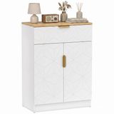 Homcom Sideboard MDF Wit 60L x 32B x 82H cm