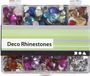 Creativ company Strasstenen in display box, 300 stuks, blauw, zilver, roze