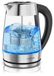 Arendo Waterkoker Glas 1,7L 2200W 2-in-1 Theebereider met Theezeef, 5 Temperatuurstanden, LED-kleurverandering, Warmhoudfunctie