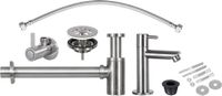 Differnz Ensemble de robinet de fontaine Chrome mat 30.415.01