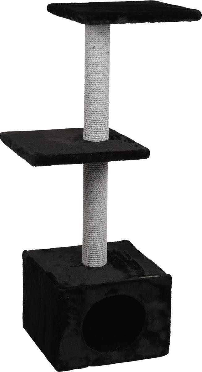 zooselect Krabpaal Dalto Zwart - 35 x 35 x 104,5 cm - Pluche