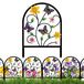 Set de 4 décorations papillon en métal pour clôtures, adapté pour jardin et terrasse