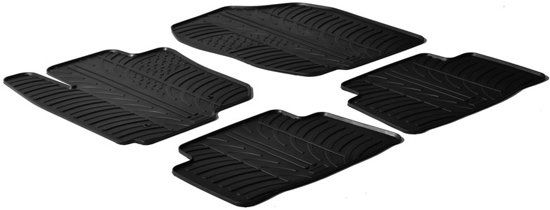 Gledring Rubbermatten Toyota Rav4 (T profiel 4-delig + montageclips) 2005-2013
