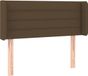 vidaXL Hoofdbord Stof Donkerbruin 103x16x78/88 cm