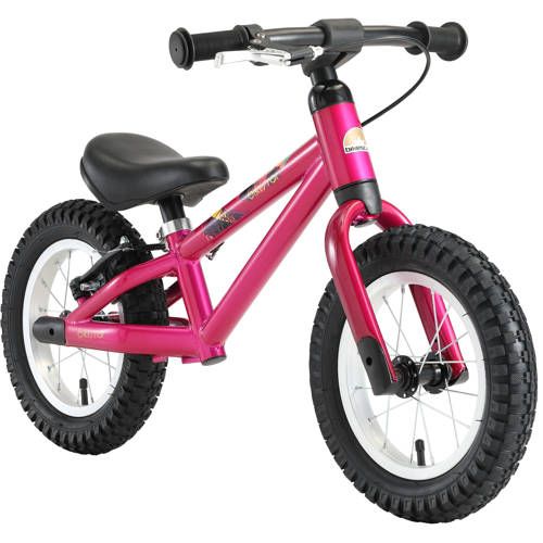 Bikestar MTB Loopfiets - 12 inch - Donkerroze - Unisex