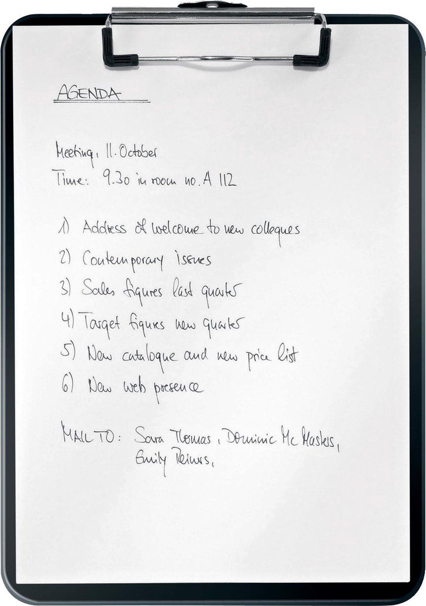 Leitz WOW Klembord Kunststof A4 Zwart