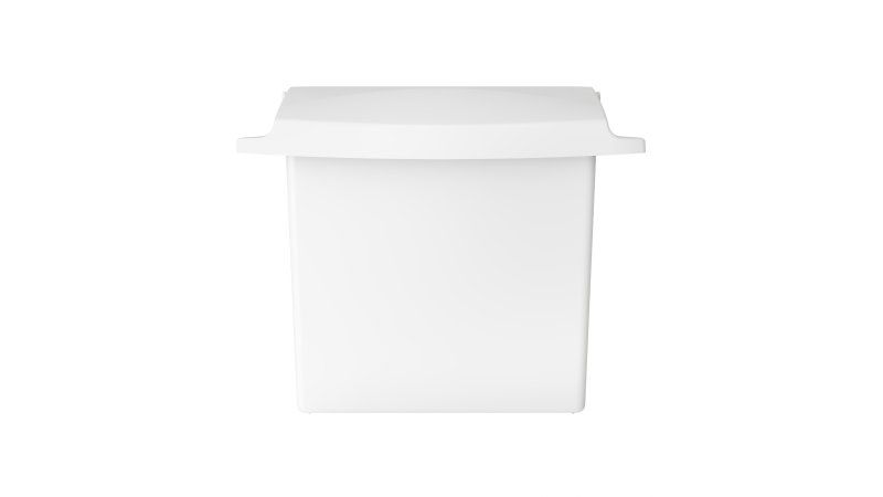Rubbermaid FG614000WHT Vuilnisbak Rechthoek Kunststof Wit