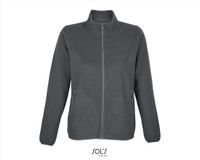 SOL'S Women's Factor Zipped Fleece Jacket L03824 - Charcoal Grey (Solid) - S