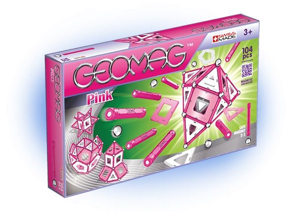 Geomag Panels Pink 104 delig - Roze