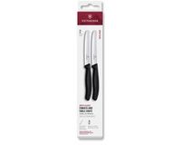 Victorinox tafelmes set - 2 stuks kartel 11cm zwart