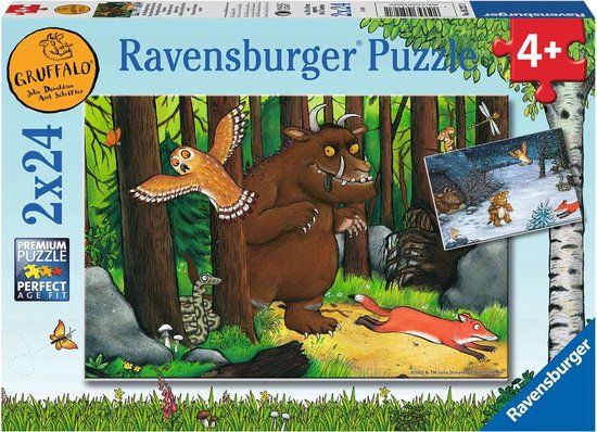 Ravensburger The Gruffalo - 2 Puzzles - 24 Pieces - Kids Puzzle