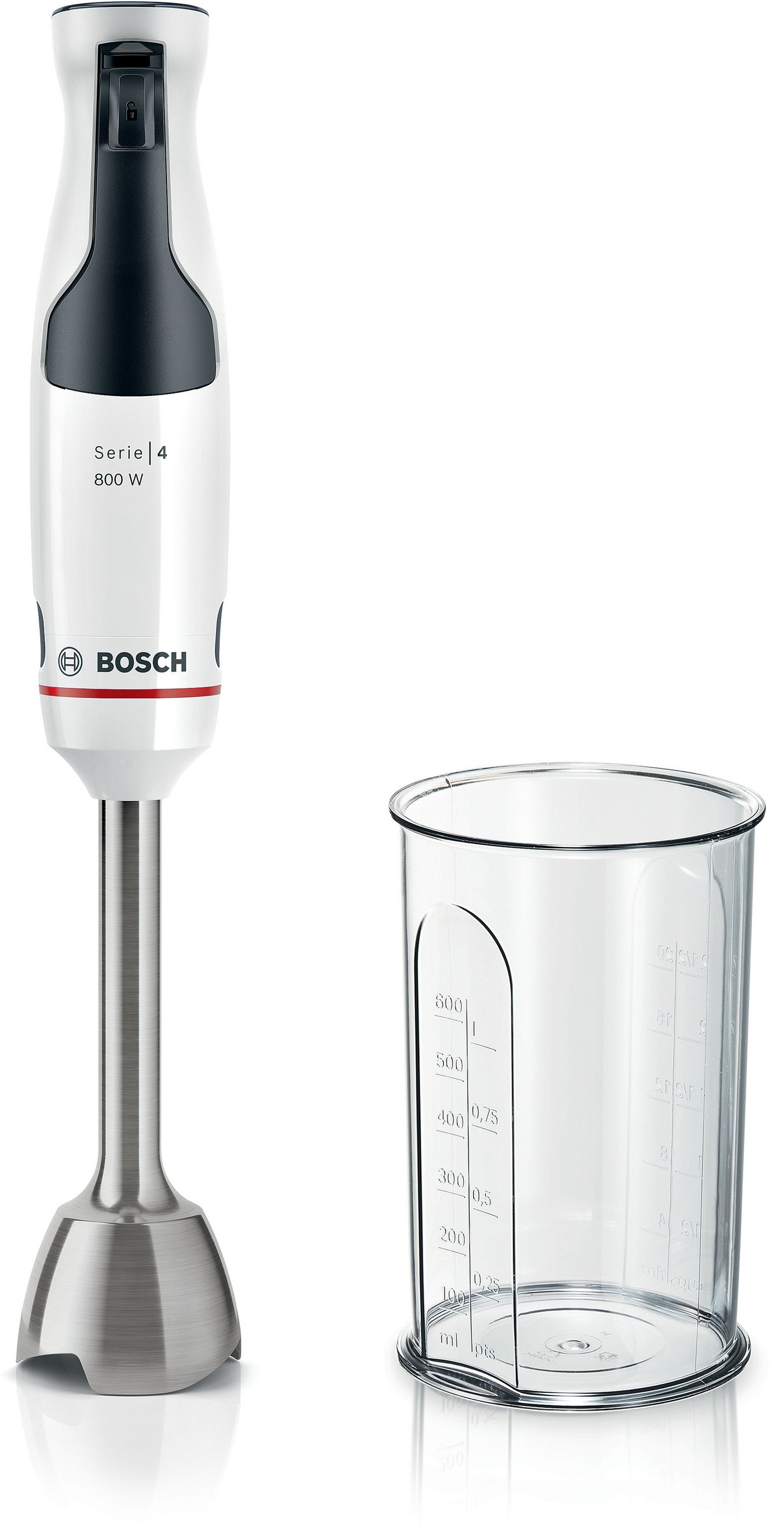 Bosch Serie 4 MSM4W410 Immersion Blender - 800W - Anthracite/White