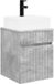vidaXL Lavabo en béton gris 39 x 41 x 62,5 cm