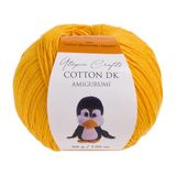 Utopia Crafts Amigurumi Katoenen DK-garen om te haken en te breien, 50% katoen, 50% gemengd acryl, 50 g (1, sterk geel)