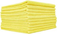 The Ragcompany Yellow Edgeless 300 Microfiber Cleaning Cloths - 10 Pack