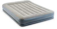 Intex DuraBeam Pillow Rest Queen Airbed - Beige/Blue