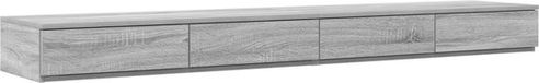 vidaXL Bedlades Grijs Sonoma 180 x 36,5 x 16,5 cm Bewerkt Hout