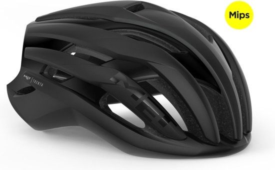 MET Trenta MIPS Racefietshelm - Zwart - Maat L (58-61cm)